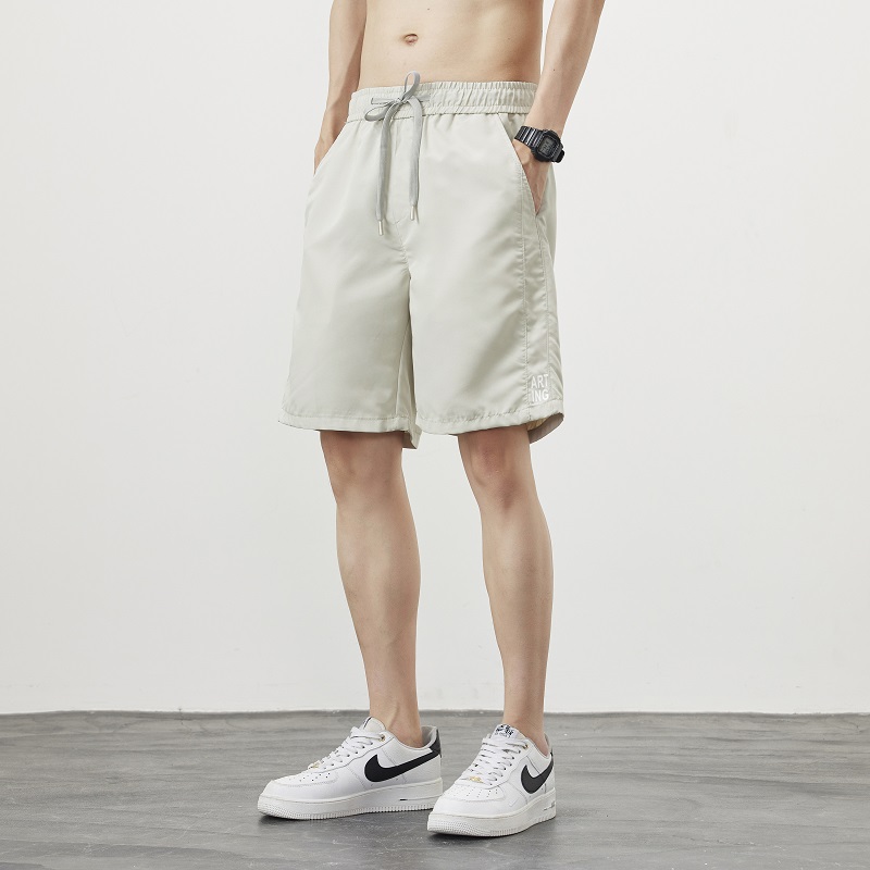 All-match Korean style summer ice silk shorts for men