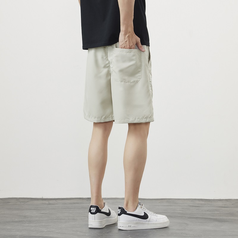 All-match Korean style summer ice silk shorts for men