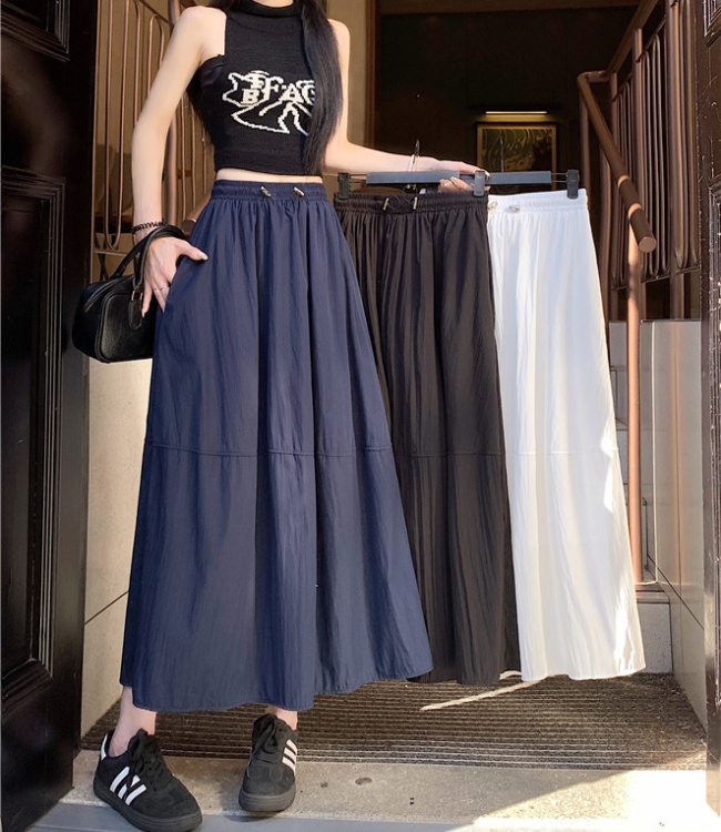 Fashion lined slim large yard skirt for women