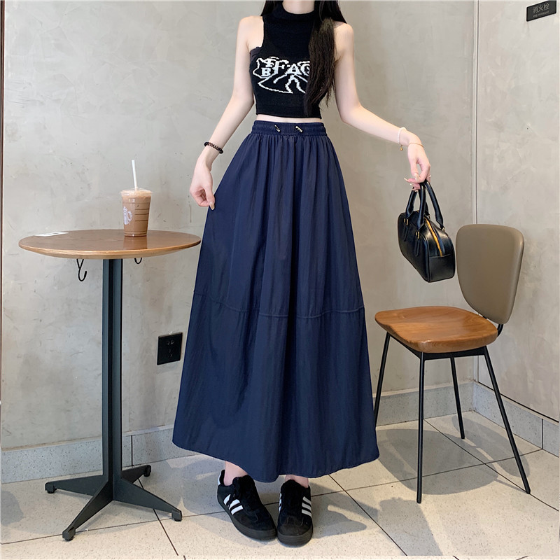 Fashion lined slim large yard skirt for women