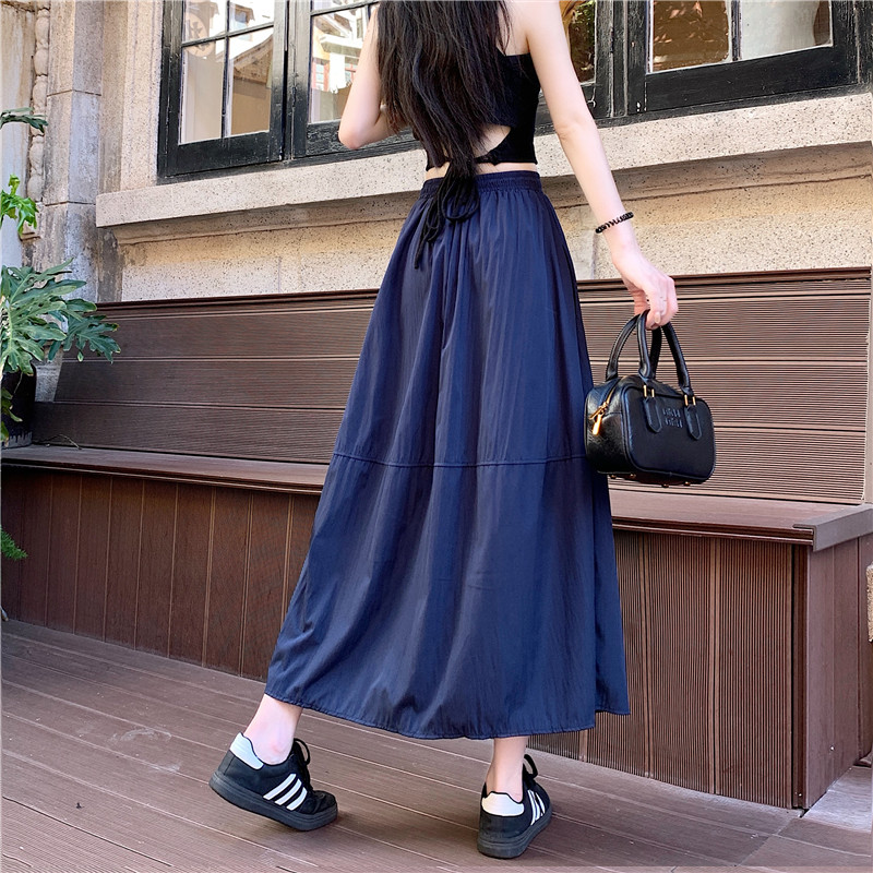 Fashion lined slim large yard skirt for women