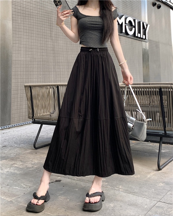 Fashion lined slim large yard skirt for women