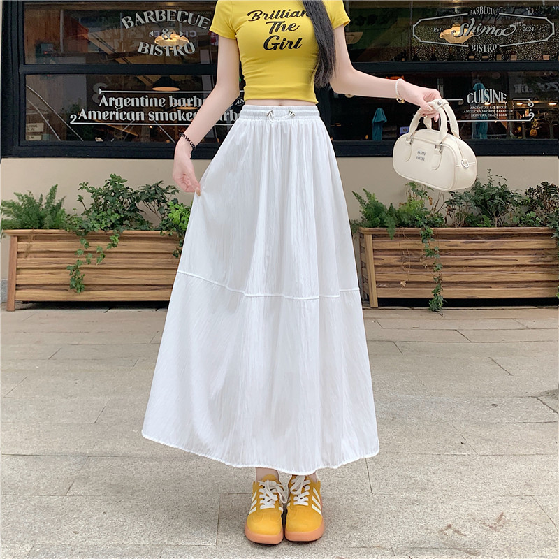 Fashion lined slim large yard skirt for women