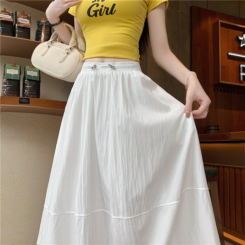 Fashion lined slim large yard skirt for women