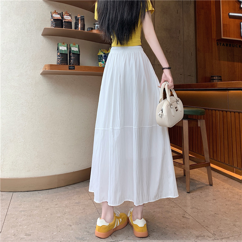 Fashion lined slim large yard skirt for women