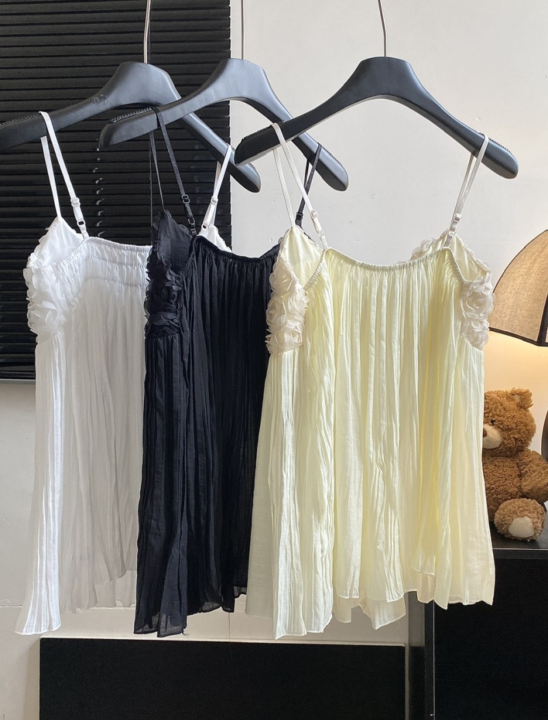 Spicegirl sling tops white sleeveless vest for women