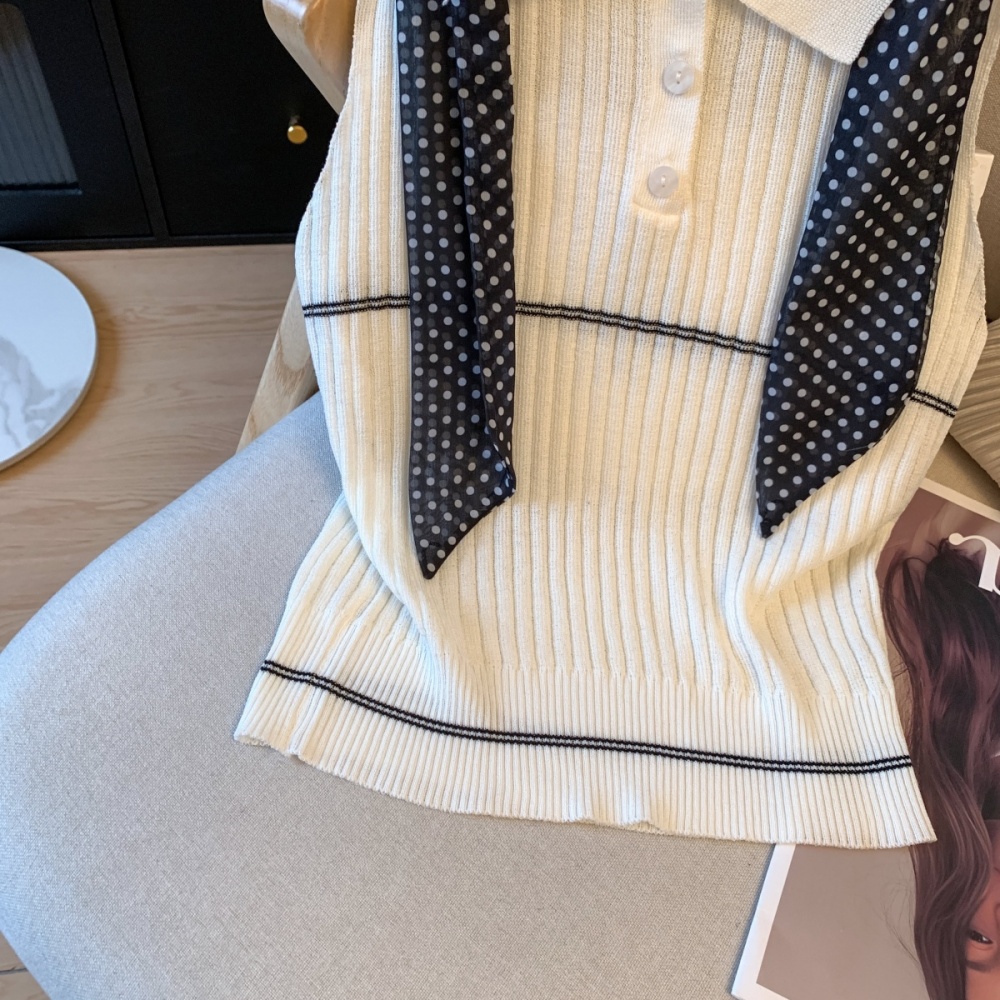 Western style sleeveless streamer vest summer ice silk tops