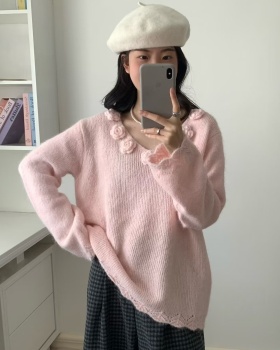Lazy Western style tops loose sweater for women