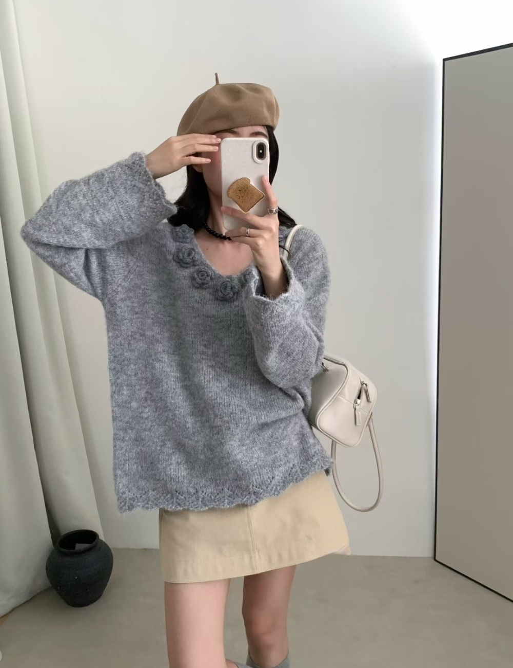 Lazy Western style tops loose sweater for women