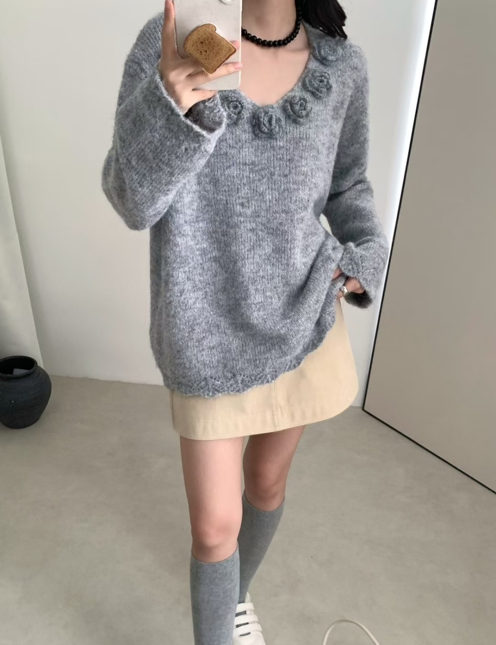 Lazy Western style tops loose sweater for women