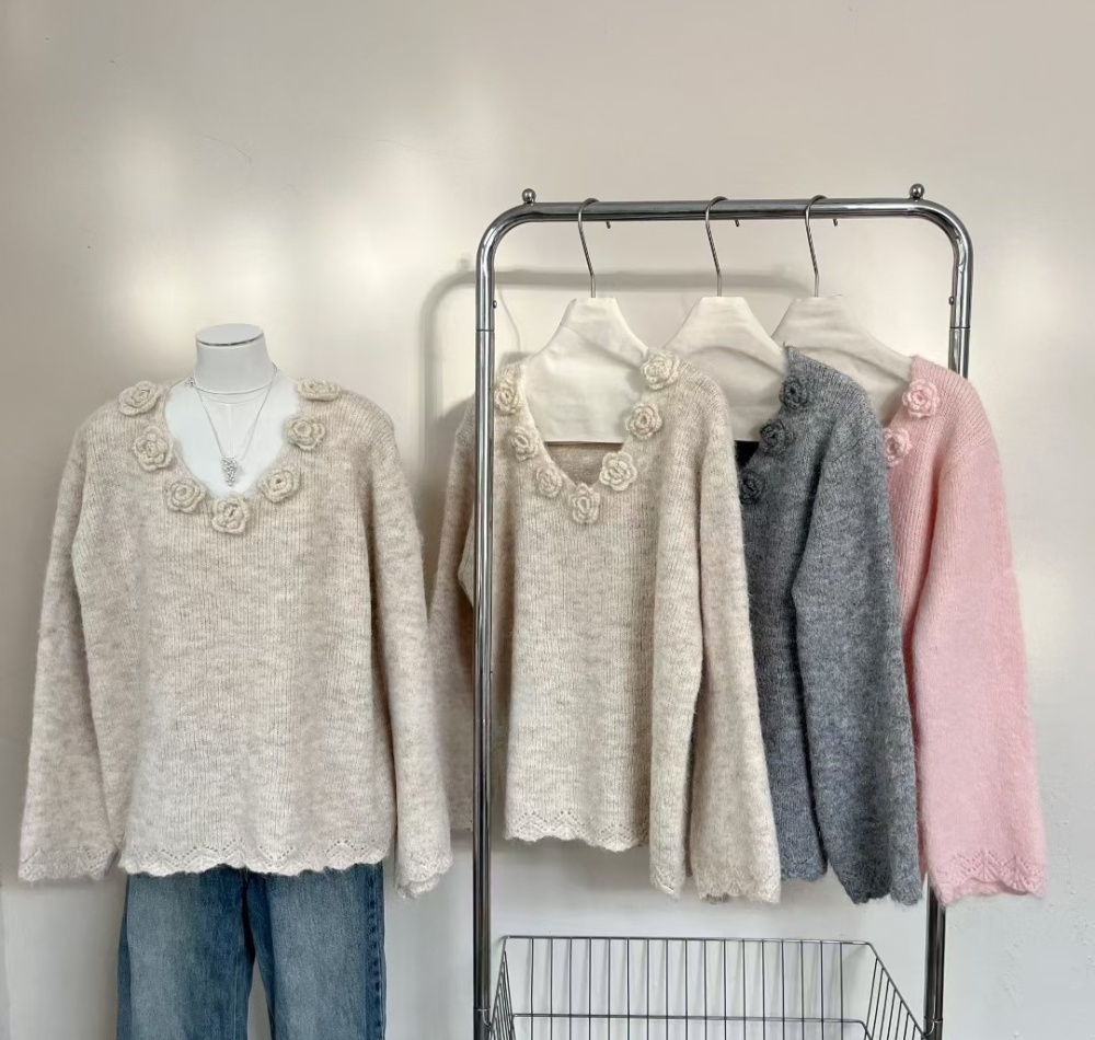 Lazy Western style tops loose sweater for women