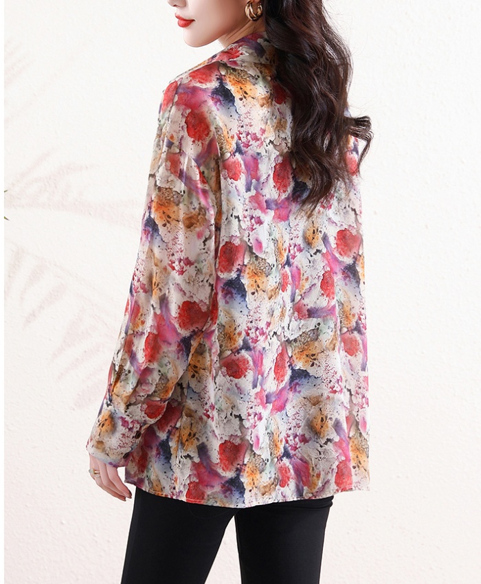 Autumn sunscreen small shirt retro unique shirt for women