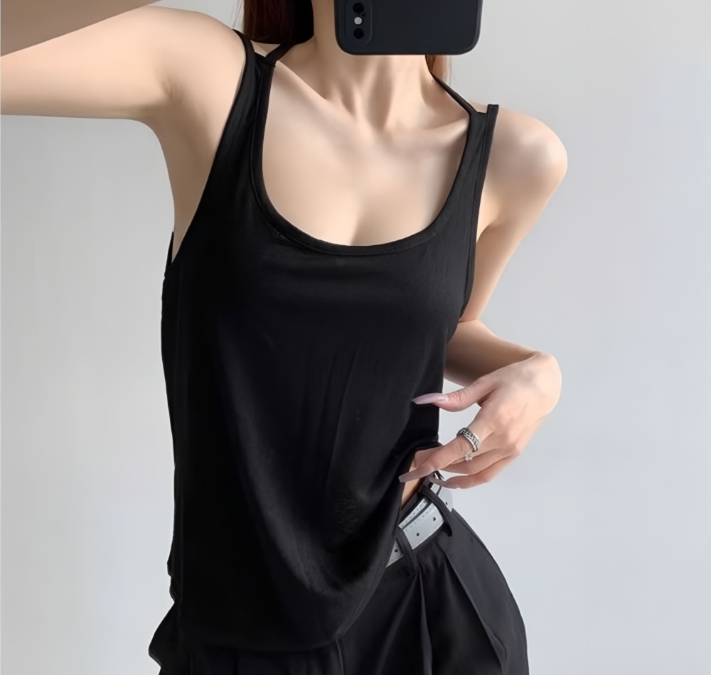 Candy colors all-match vest sleeveless enticement tops