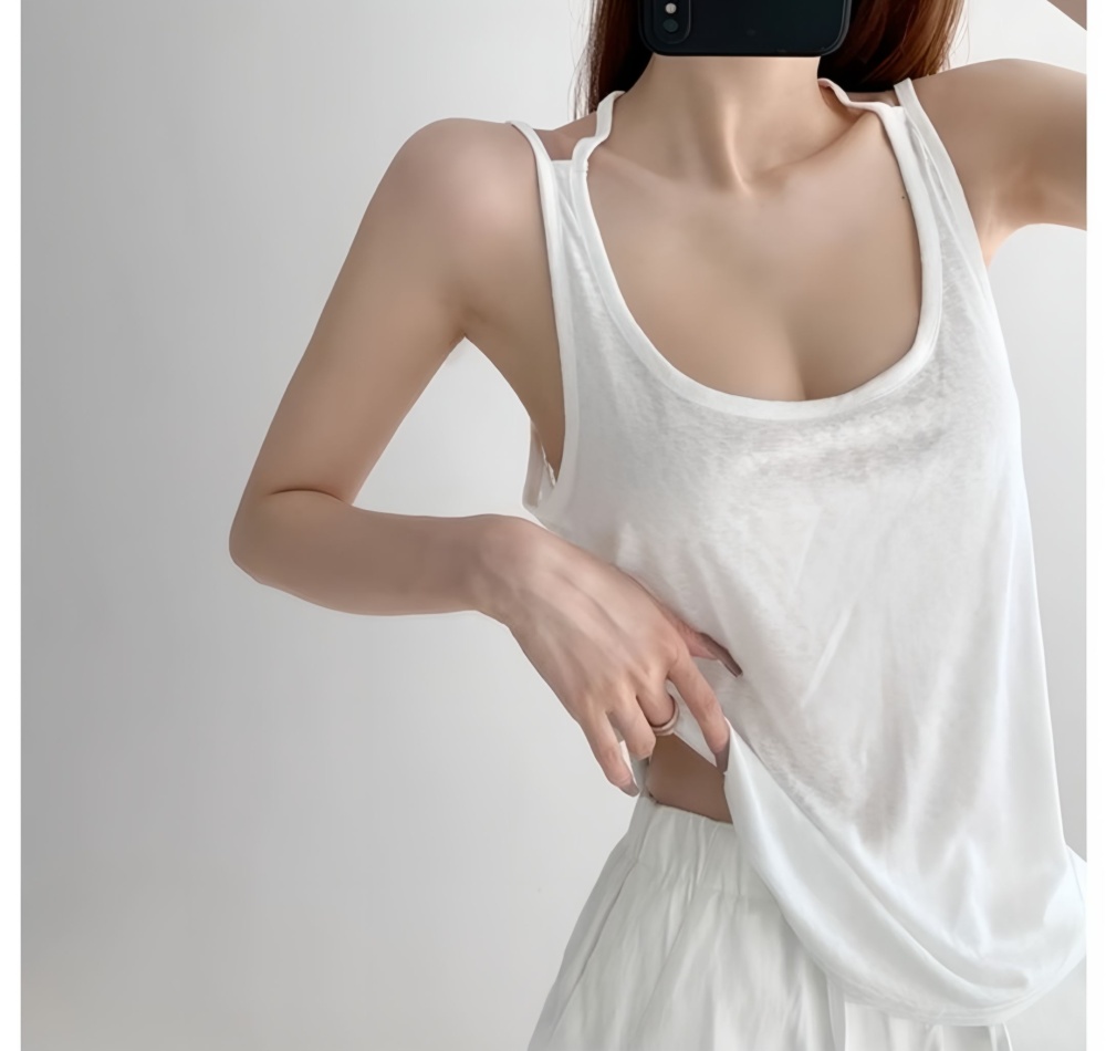 Candy colors all-match vest sleeveless enticement tops