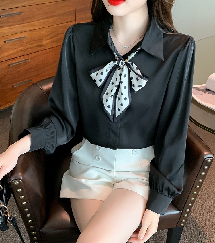 Long sleeve shirt bottoming shirt for women
