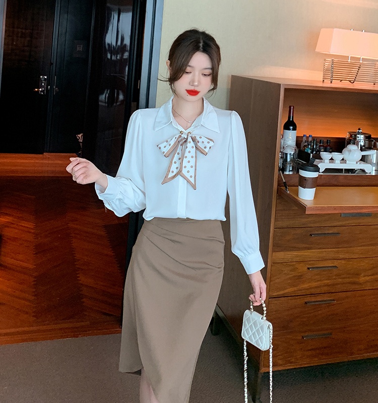 Long sleeve shirt bottoming shirt for women