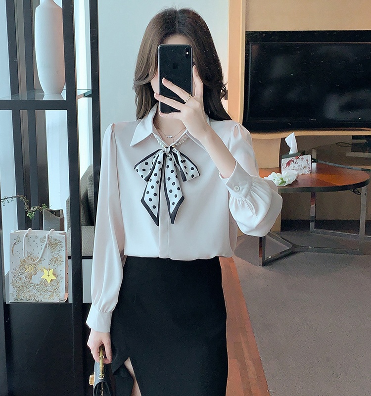 Long sleeve shirt bottoming shirt for women