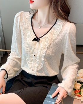 Long sleeve shirts bottoming shirt for women