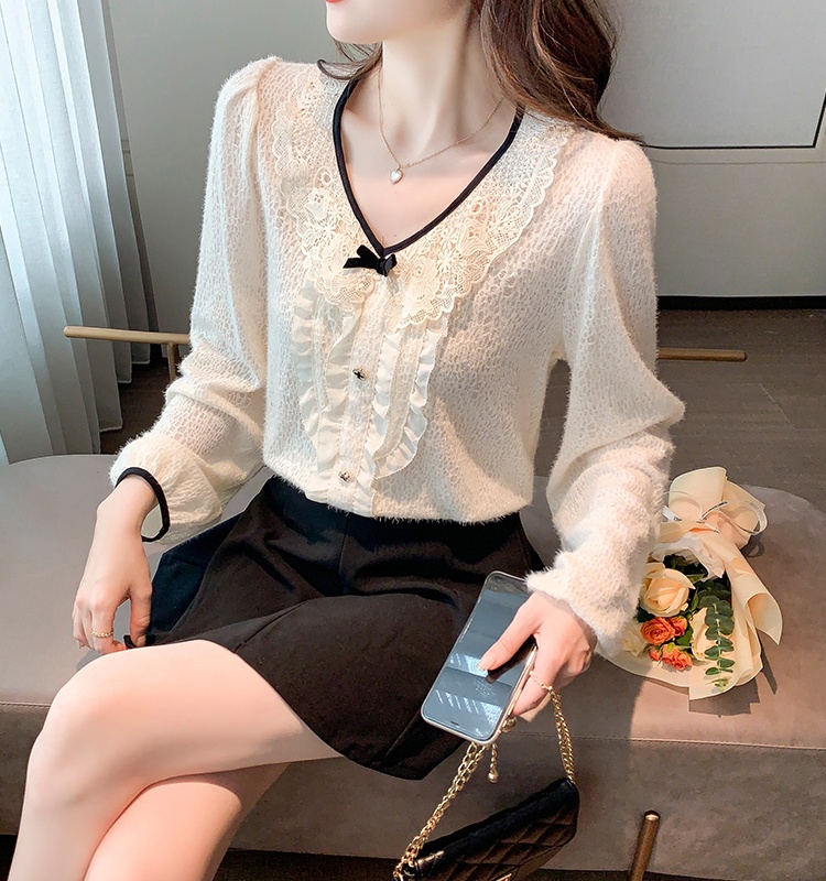 Long sleeve shirts bottoming shirt for women