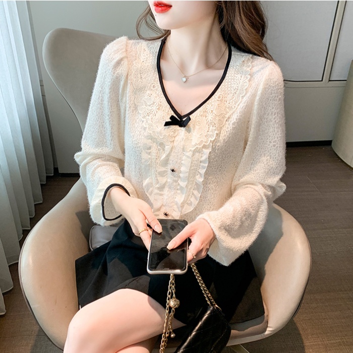 Long sleeve shirts bottoming shirt for women