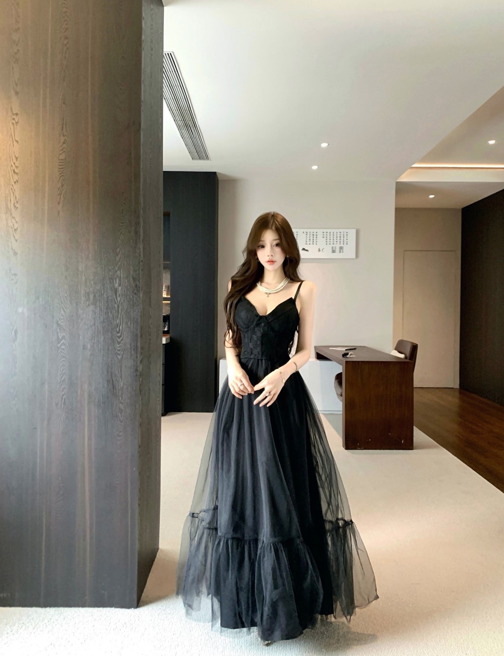 Big skirt wrapped chest corset temperament formal dress