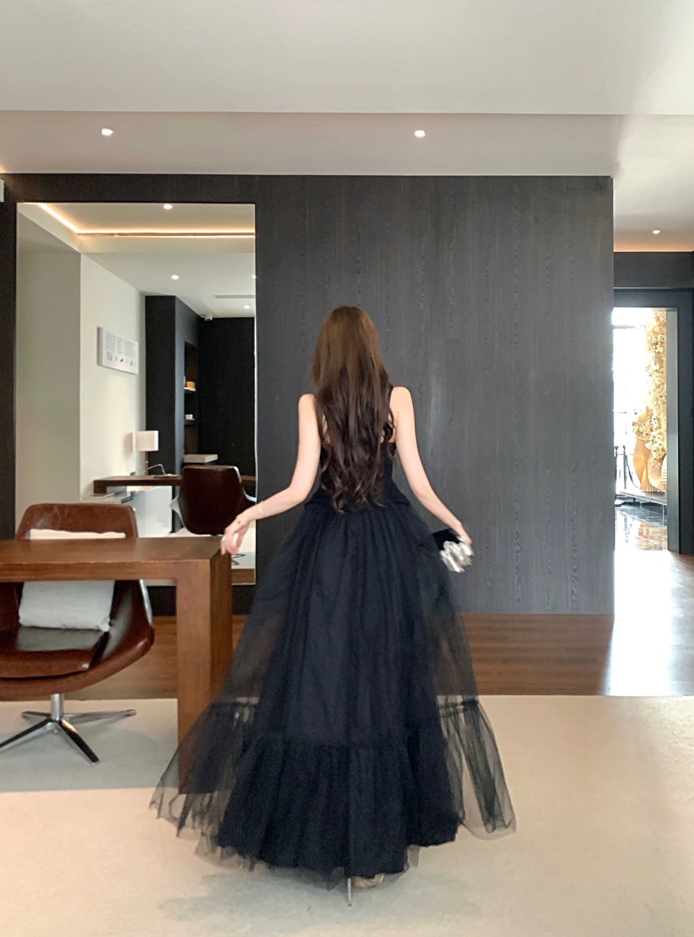Big skirt wrapped chest corset temperament formal dress