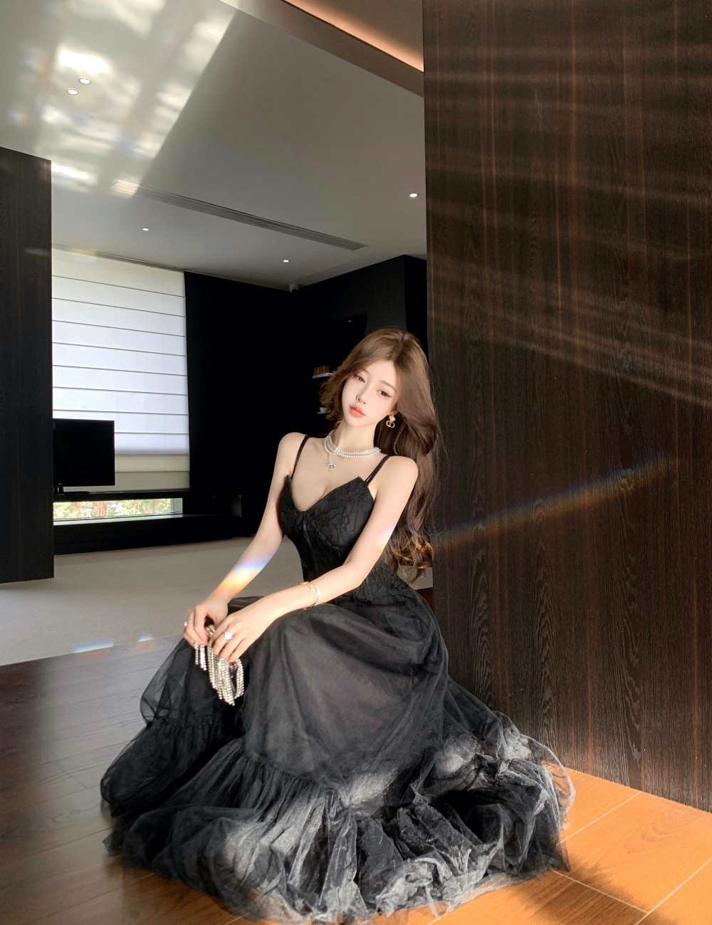 Big skirt wrapped chest corset temperament formal dress