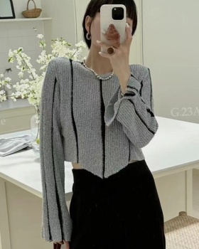 Short bottoming thin sweater unique long sleeve tops for women