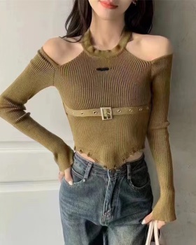 Spring and autumn cardigan V-neck tops for women