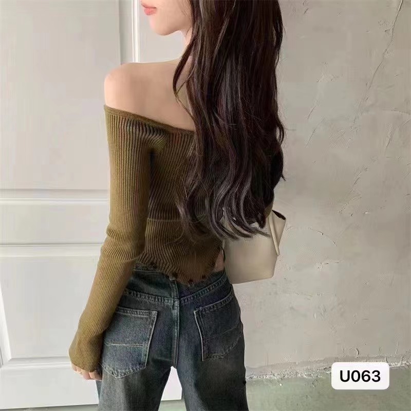 Spring and autumn cardigan V-neck tops for women