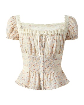 Sweet summer tops tender France style shirt for women