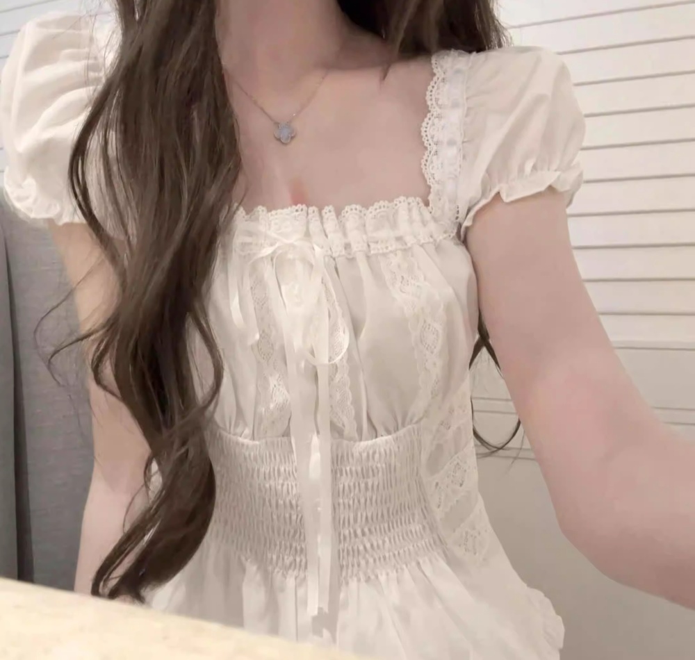 Sweet summer tops tender France style shirt for women
