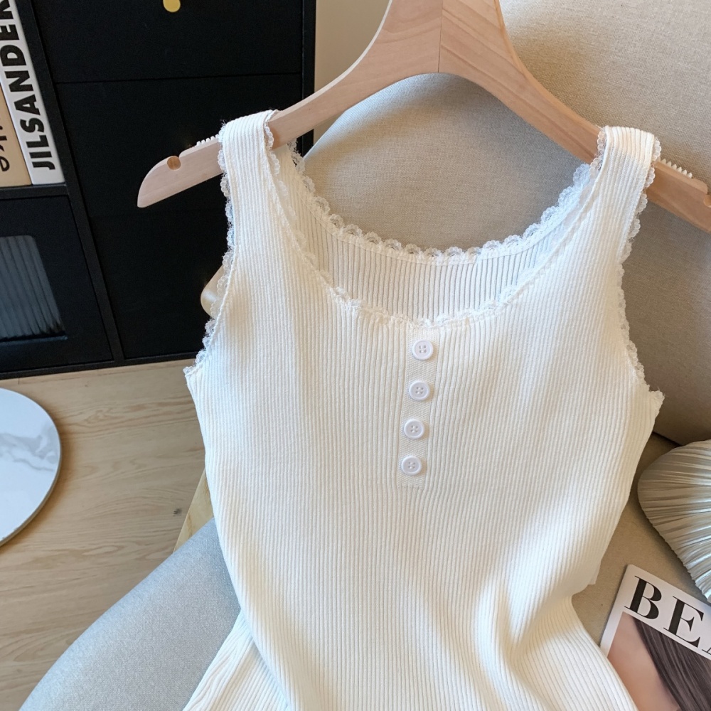Temperament tops inside the ride vest for women