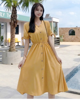 Summer pure travel France style long fashion dress for women