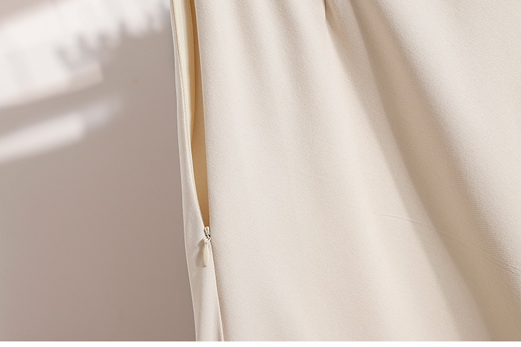 Elastic waist A-line skirt all-match business suit
