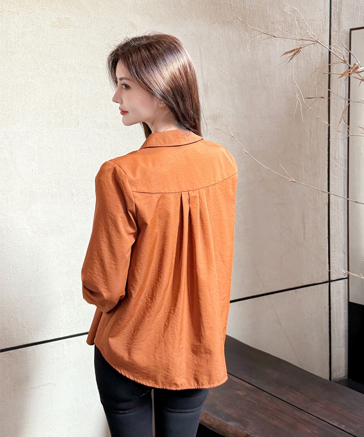 Long long sleeve tops double-breasted windbreaker