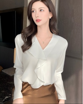 Chiffon commuting shirt Western style tops for women