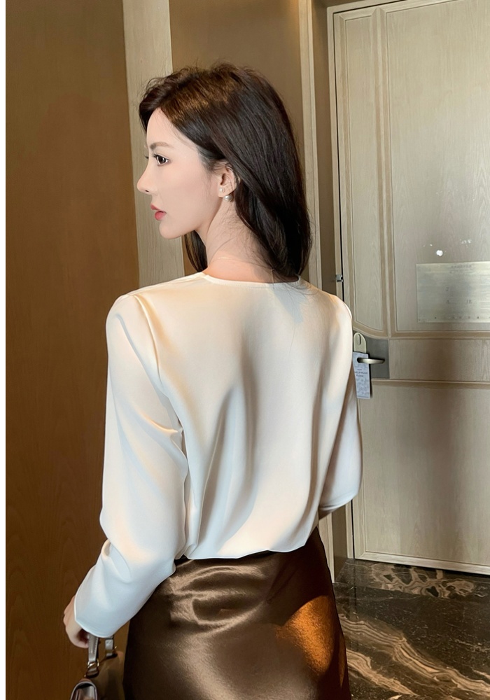 Chiffon commuting shirt Western style tops for women