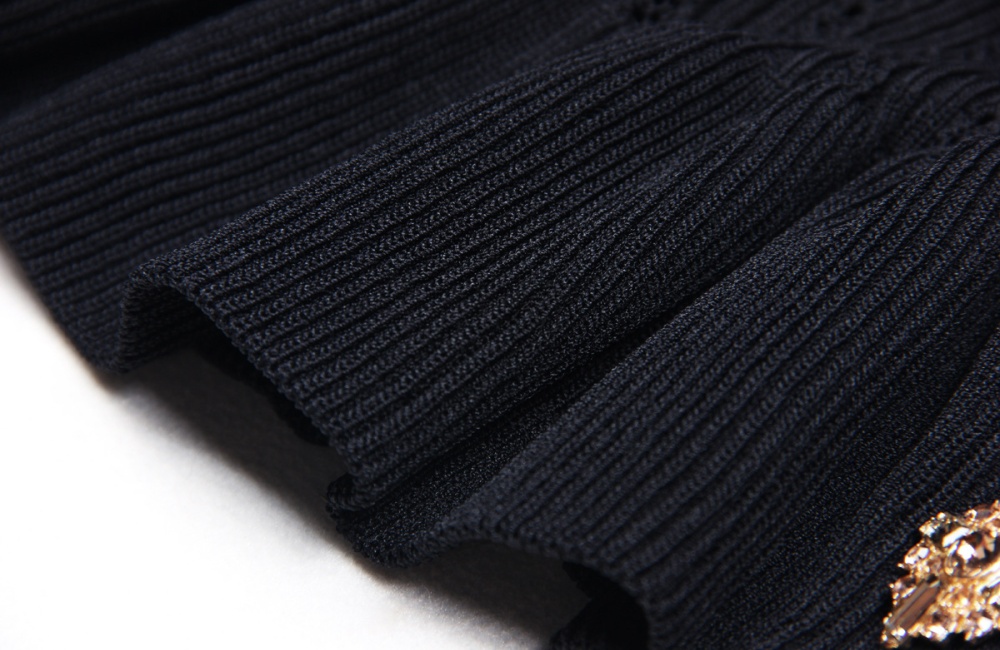 Mermaid short sleeve coat knitted tops 2pcs set