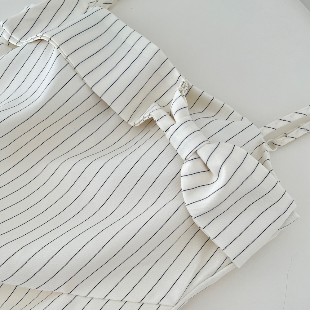 Flat shoulder wrapped chest summer dress for women