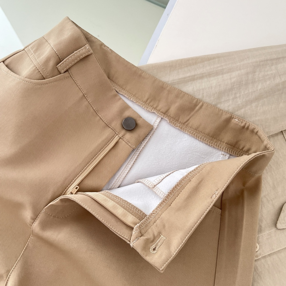 High waist frenum shirt khaki shorts a set