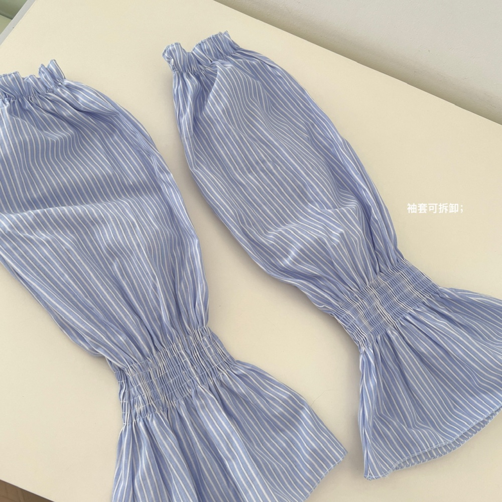 Slim splice bow stripe T-back lace enticement sling dress