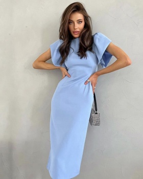 Package hip summer long dress elegant slit dress for women