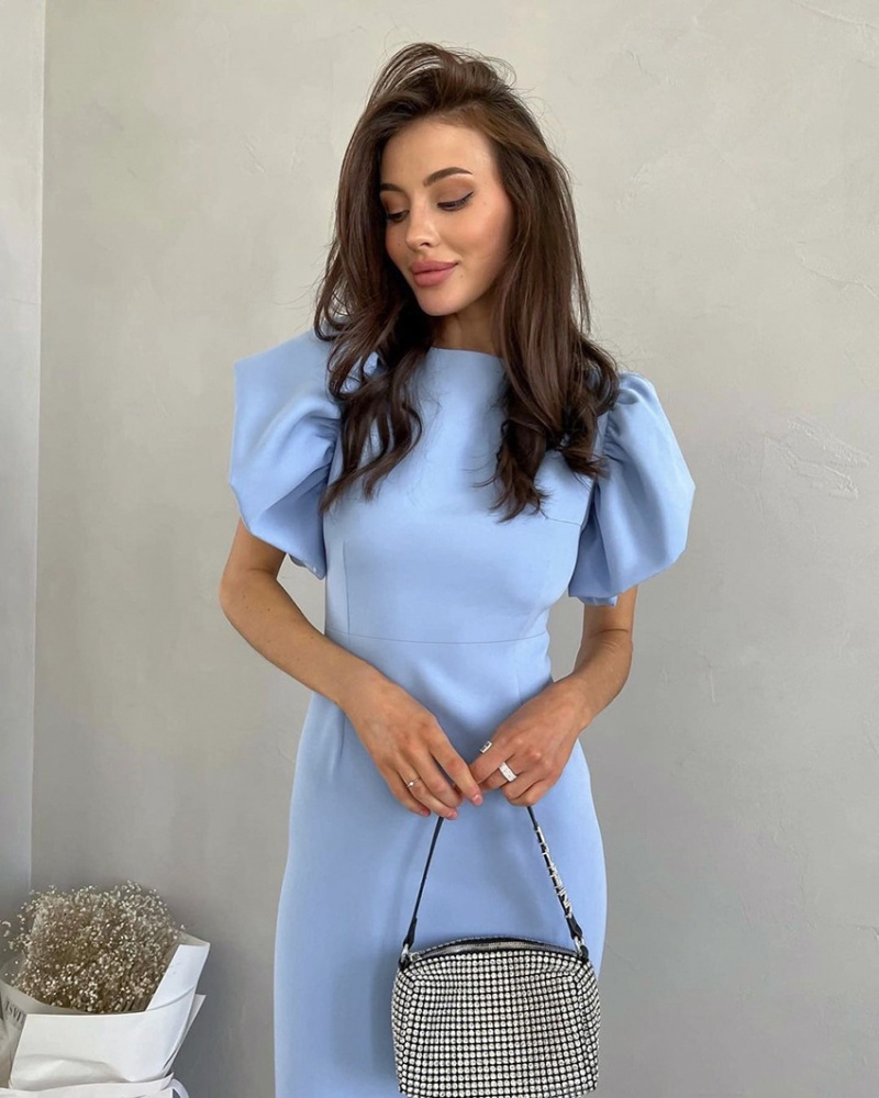 Package hip summer long dress elegant slit dress for women