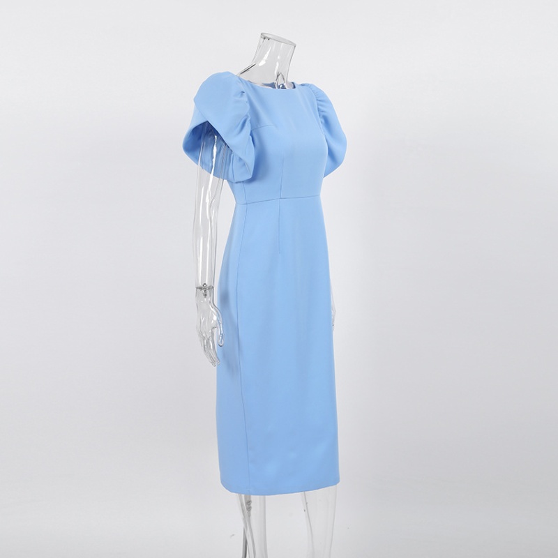 Package hip summer long dress elegant slit dress for women