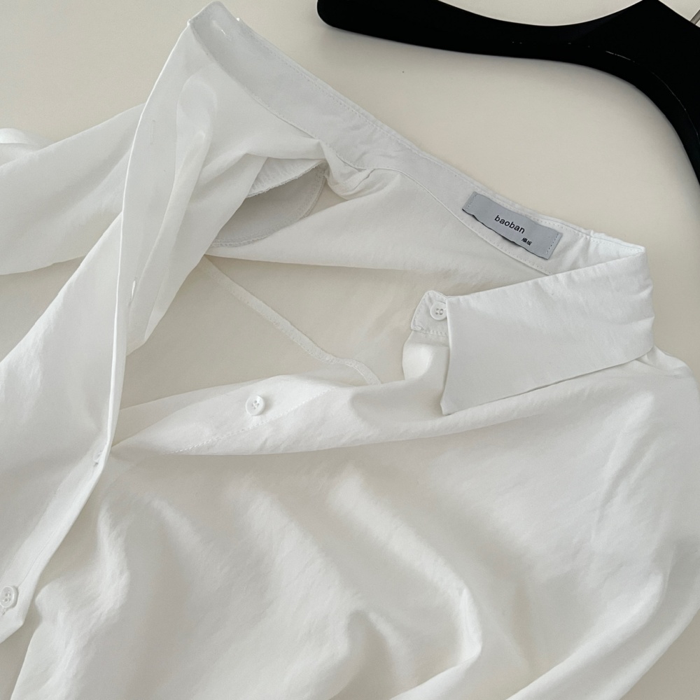 Slim short skirt temperament shirt 2pcs set for women