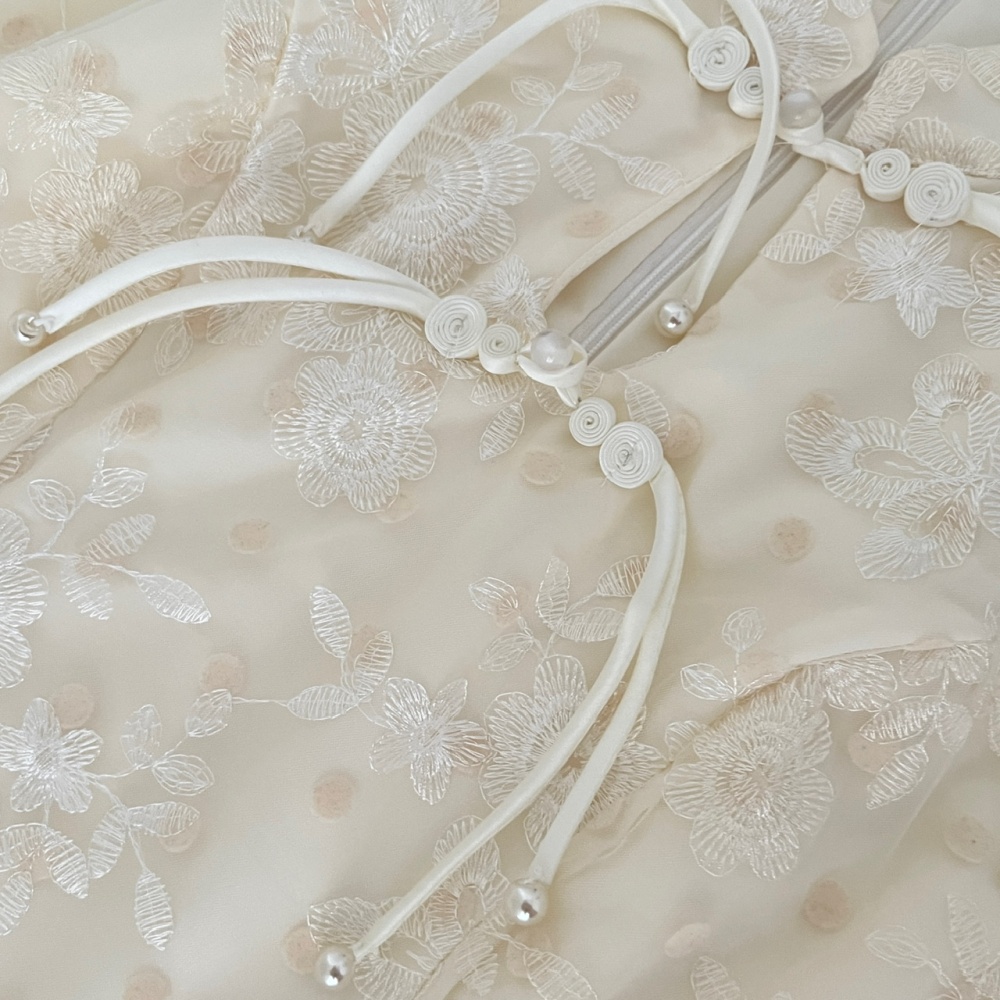 Chinese style embroidery summer dress for women