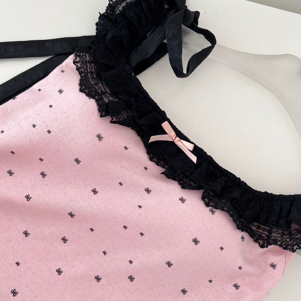 Sweetheart summer sweet short skirt niche enticement tops