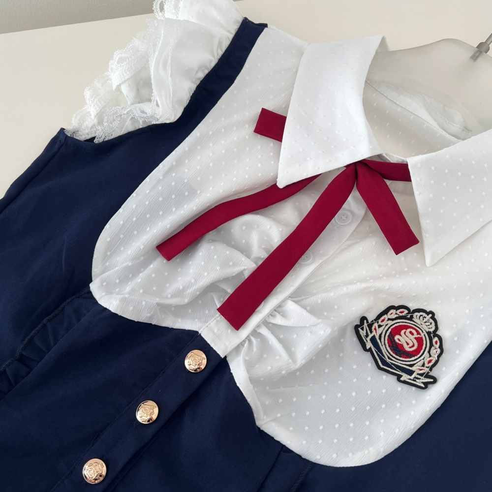 College style slim short skirt summer tops