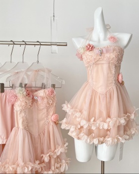 Pinched waist slim enticement niche summer dress